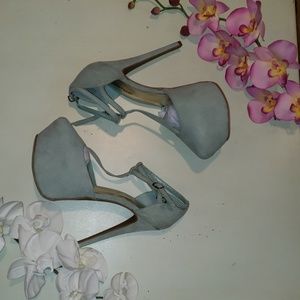 JustFab ankle strap heels